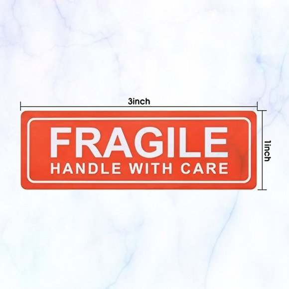 500 FRAGILE Stickers - Picture 3 of 3